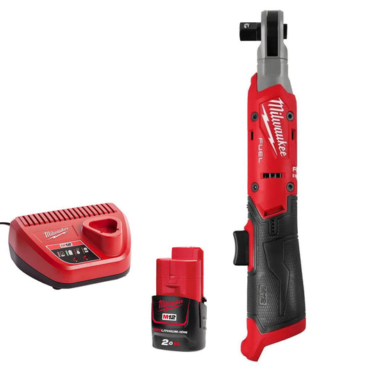Milwaukee M12FIR12G2-0 12V 1/2in Ratchet With 1 x 2.0Ah Battery & Charger