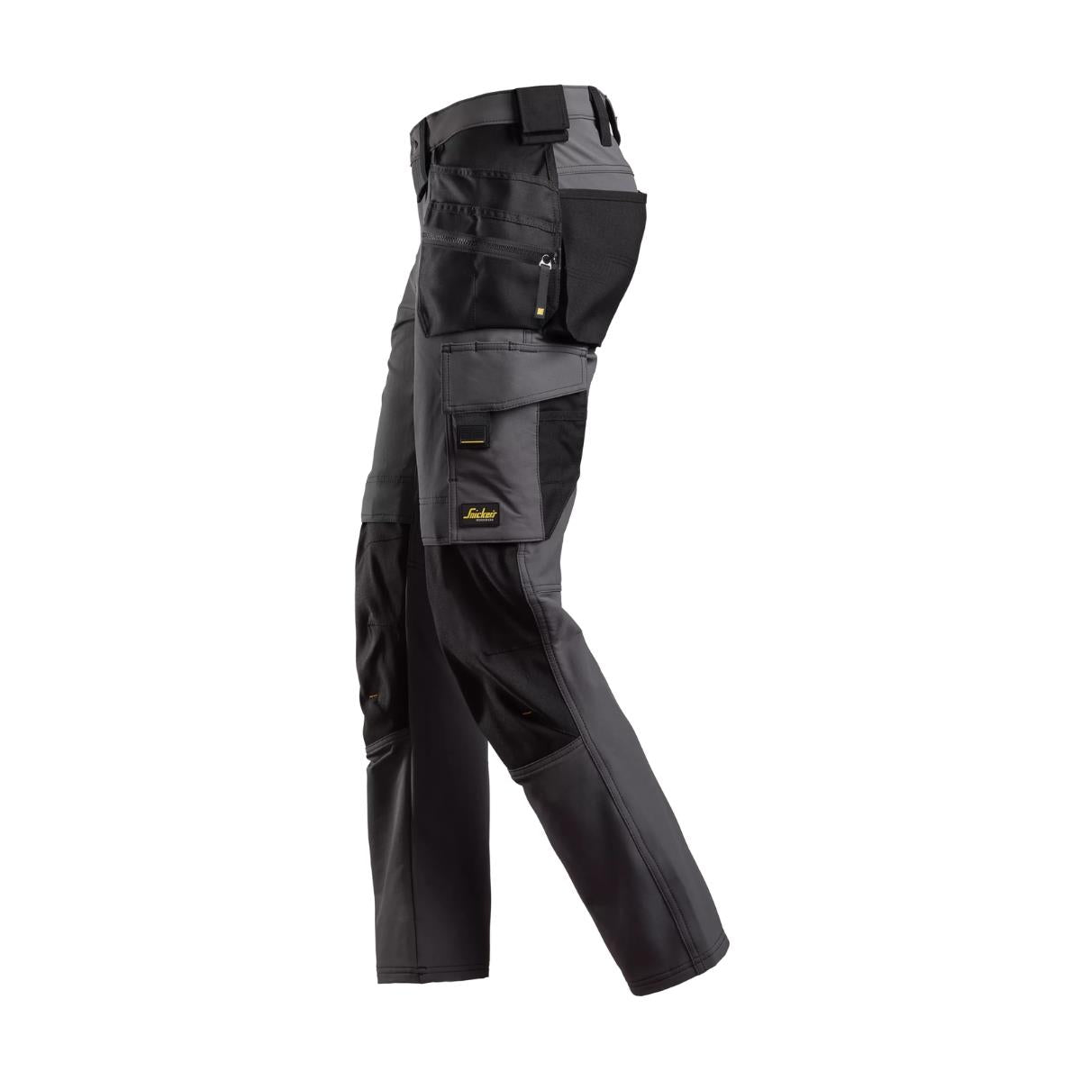 Snickers AllroundWork Full Stretch Trousers with Holster Pockets Steel Grey - 32