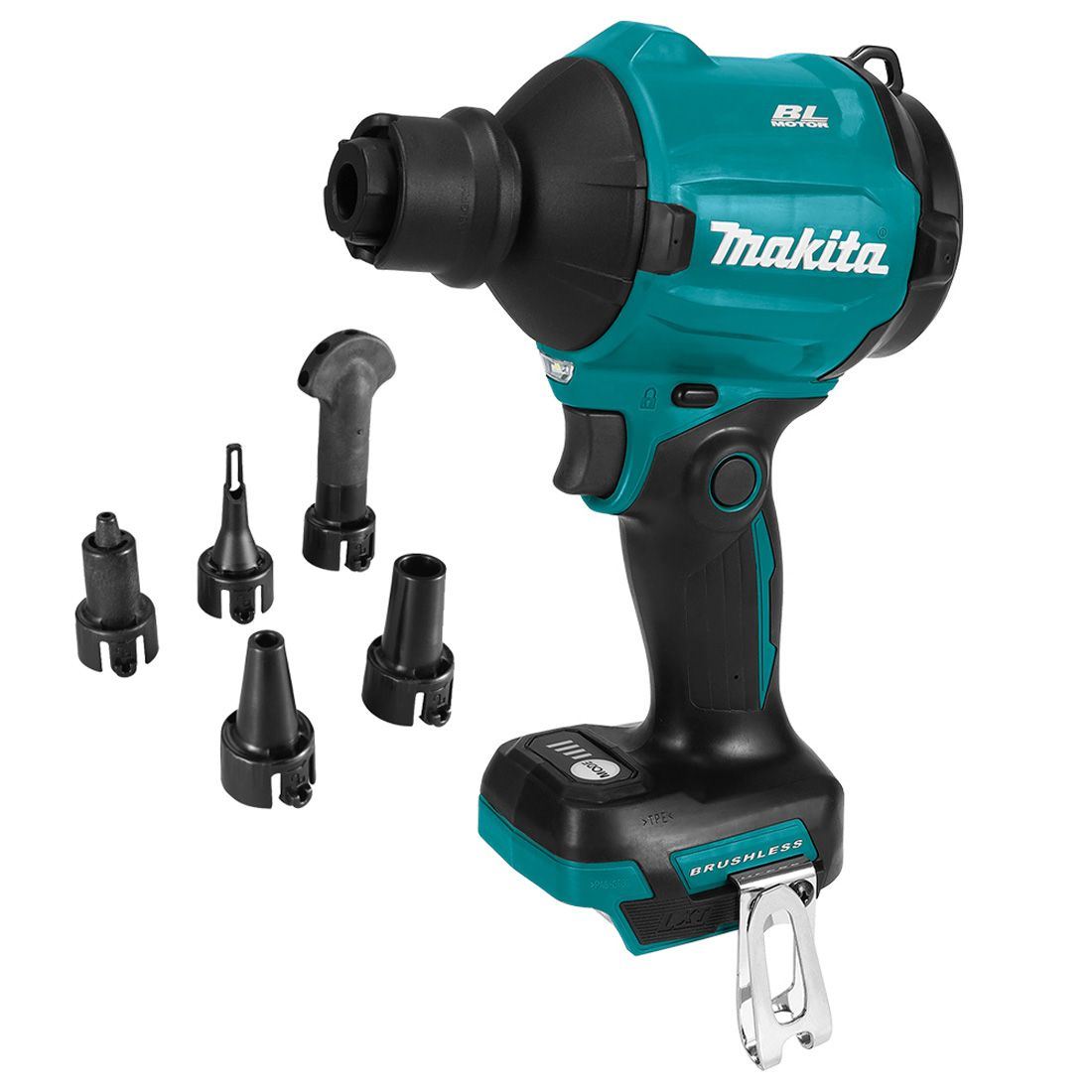 Makita DAS180Z 18V LXT Brushless Dust Blower With 1 x 6.0Ah Battery, Charger & Bag