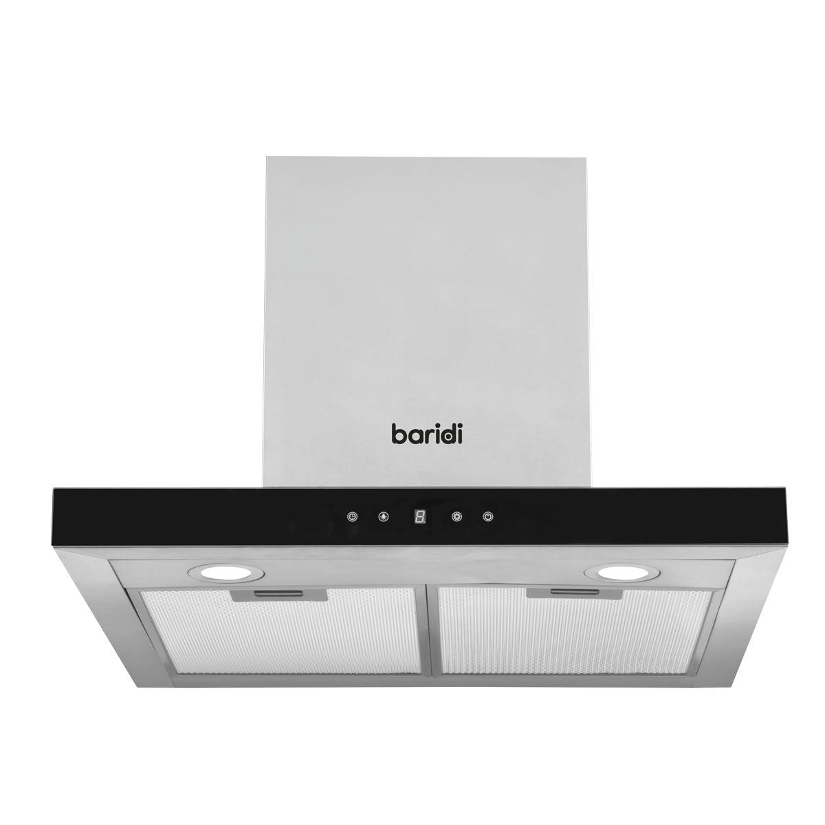 Sealey DH130 Baridi T-Shape Chimney Cooker Hood with Carbon Filters 60cm Stainless Steel