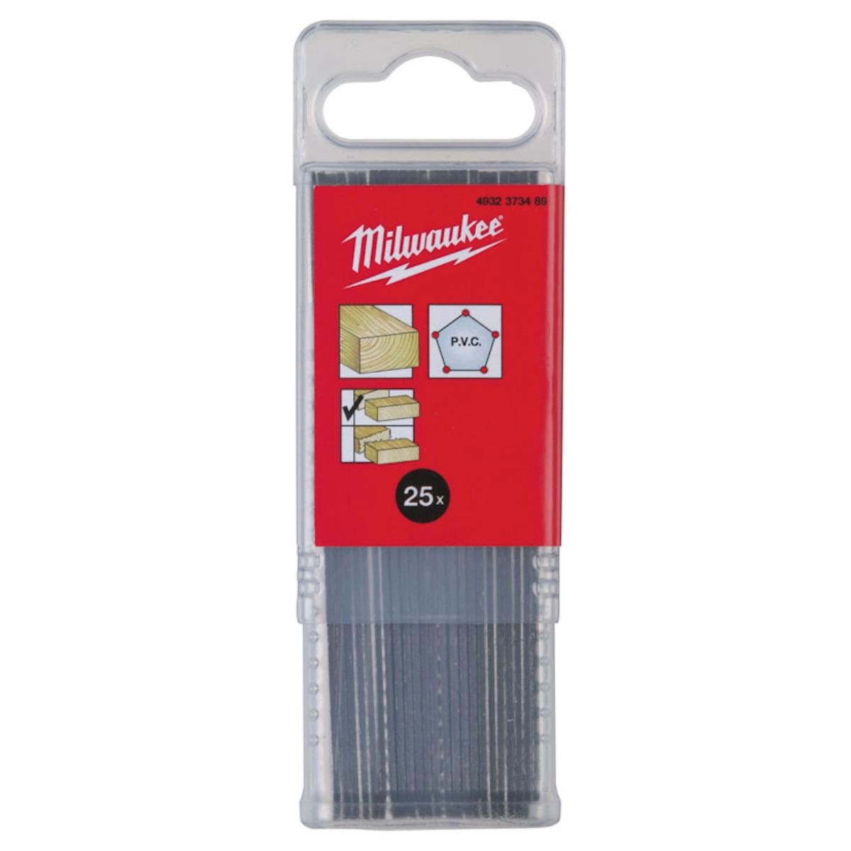 Milwaukee T101B 75mm x 2.5mm Splinter Free Jigsaw Blades Pack of 25 4932373489