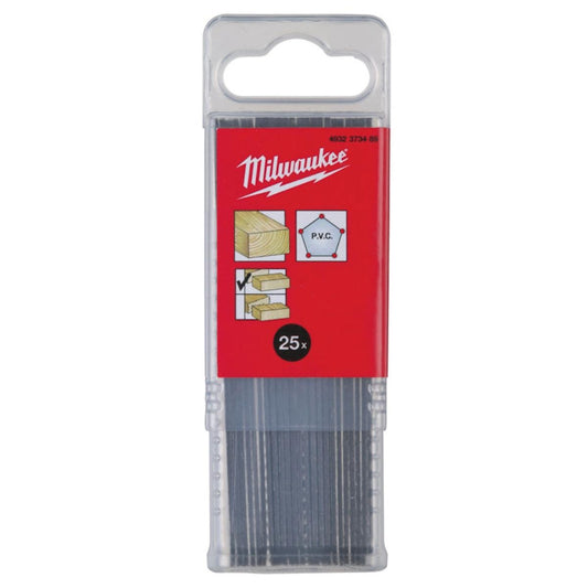 Milwaukee T101B 75mm x 2.5mm Splinter Free Jigsaw Blades Pack of 25 4932373489