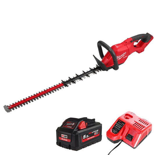 Milwaukee M18FHET75G2-0 18V FUEL Brushless 75cm Hedge Trimmer with 1 x 5.5Ah Battery & Charger