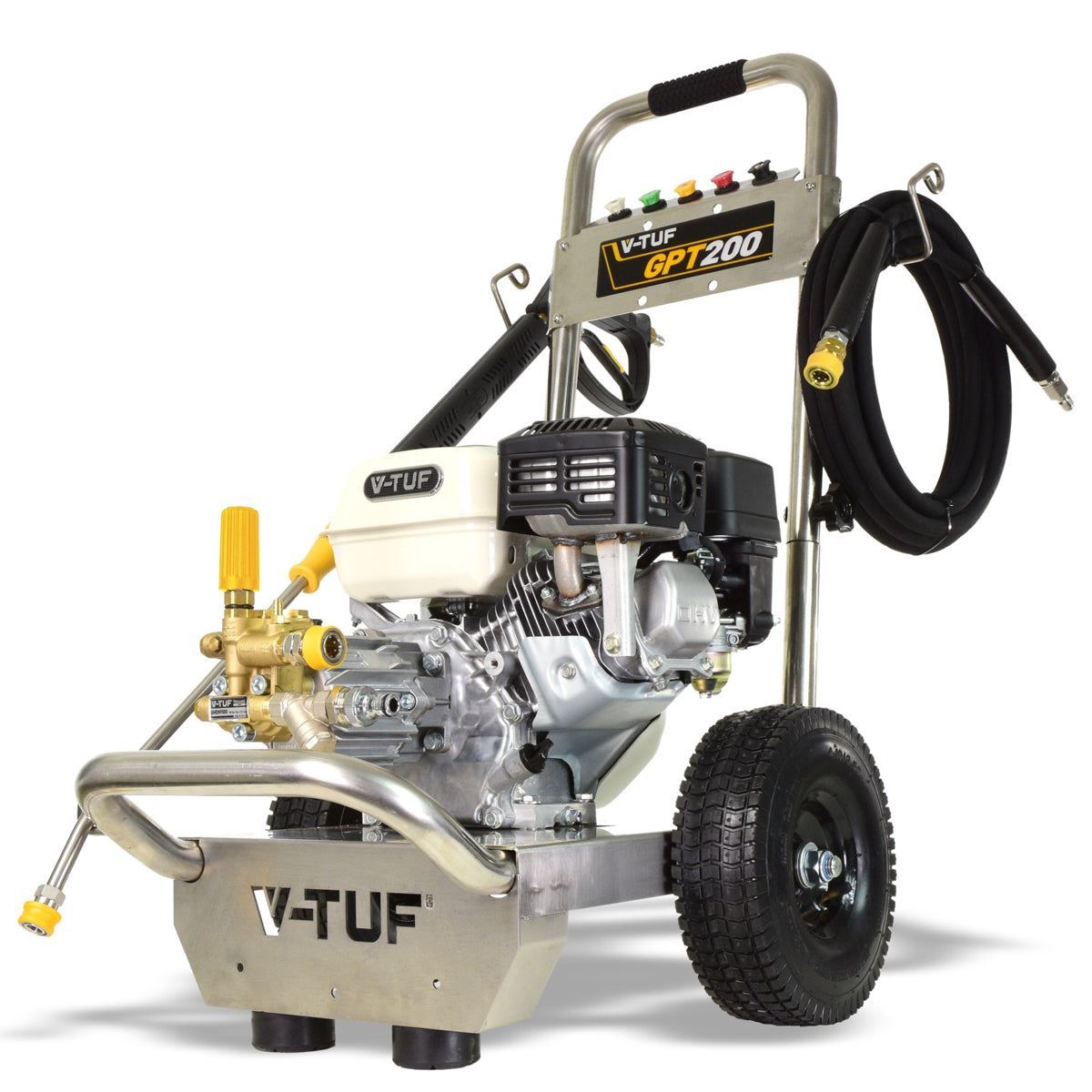 V-TUF GPT200 Industrial 6.5HP Petrol Pressure Washer with Honda Engine 2755psi, 190Bar & 12L/min Pump