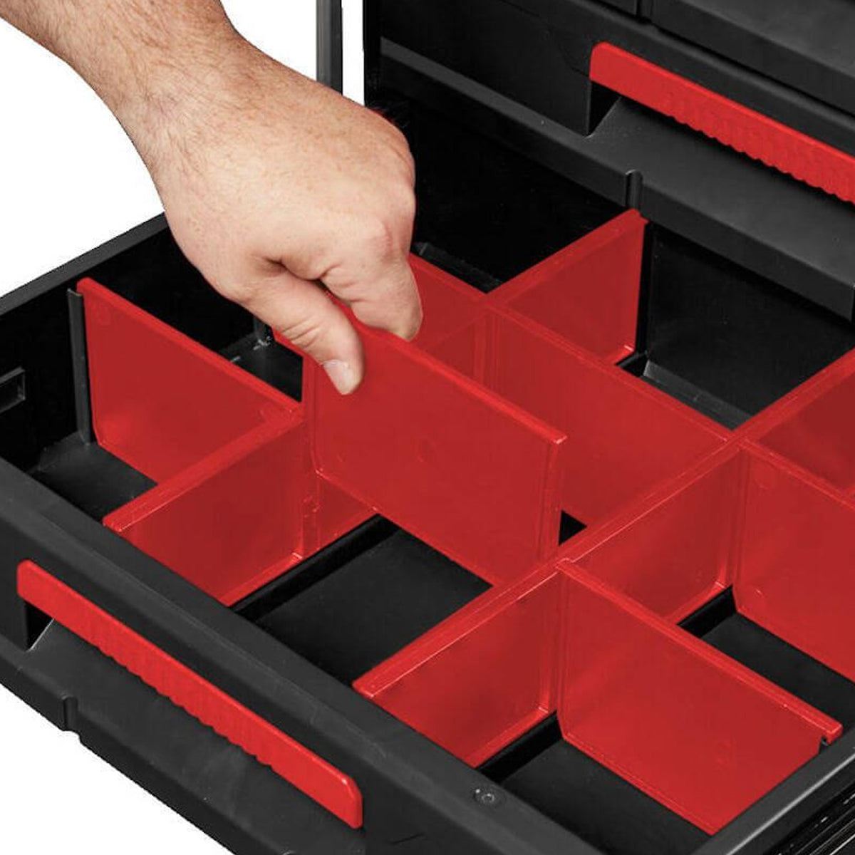 Milwaukee Packout 3 Drawer Tool Box with 2 Drawer Tool Box & Vice Mountable Top