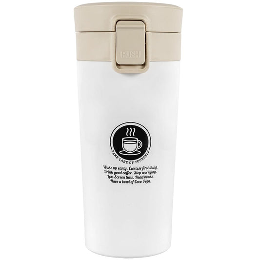 Tools4Trade Stainless Steel Thermal Coffee Mug - White (360ml)