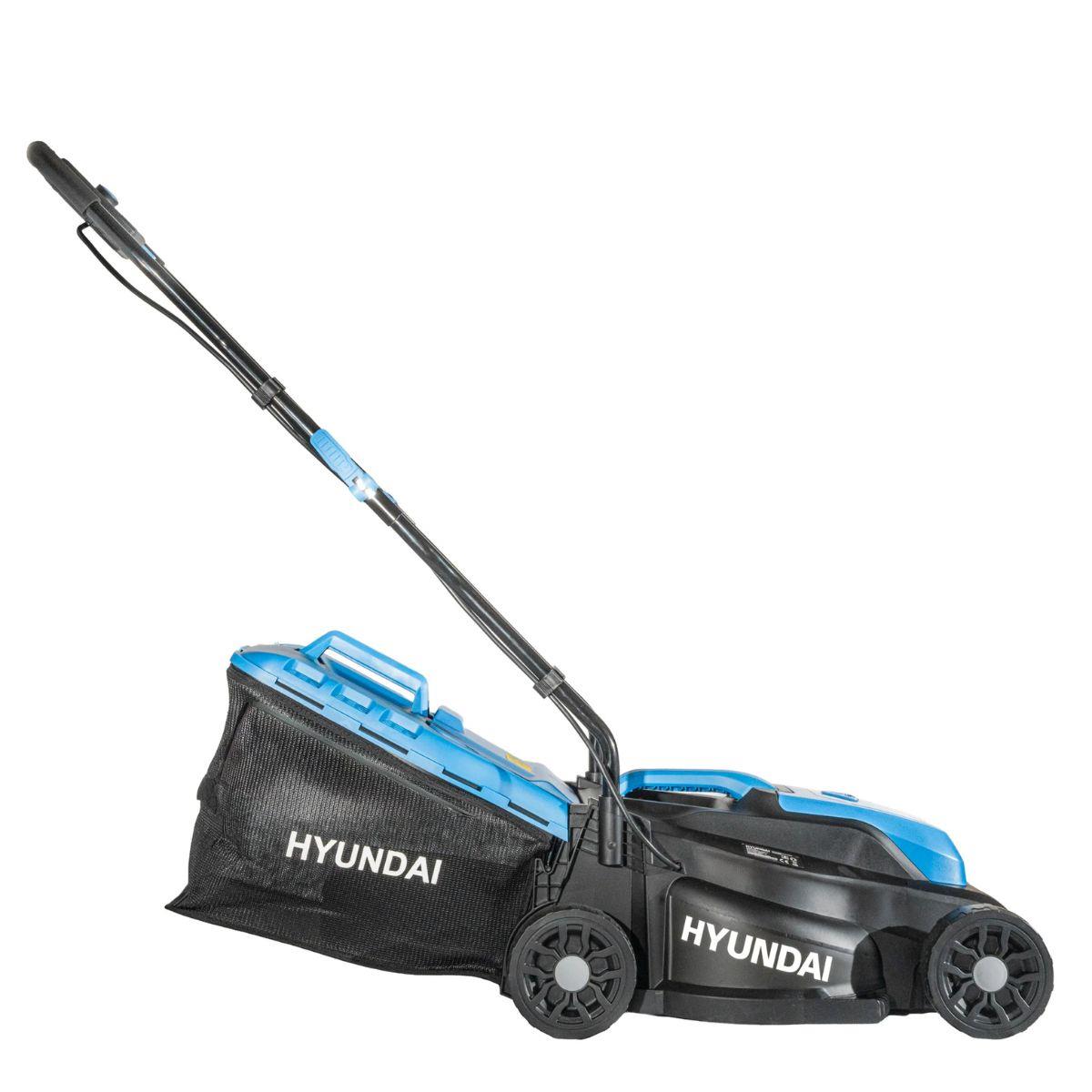 Hyundai HY20CLM33 20V Brushless Cordless Lawnmower 33cm/13 Inch With 32L Collection Bag