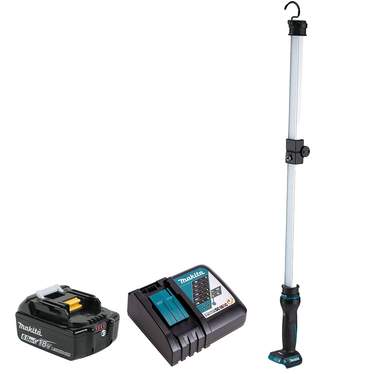 Makita DML818 18V LXT Cordless Bar Light With 1 x 6.0Ah Battery & Charger