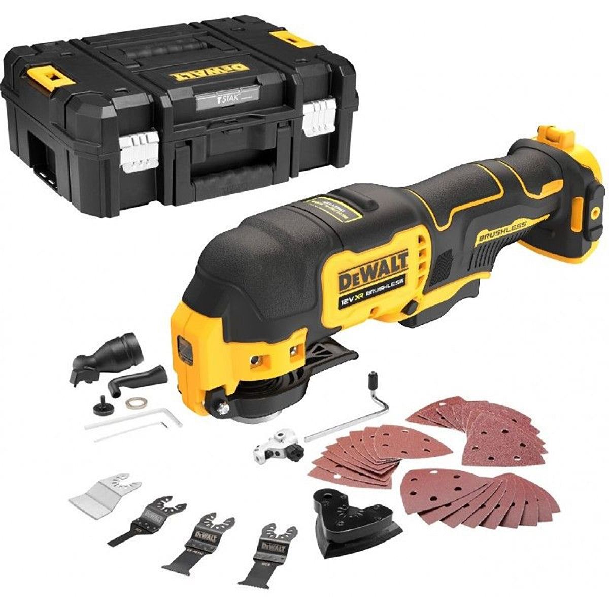 Dewalt DCS353NT 12V XR Brushless Oscillating Multi-Tool Body with Accessories & Case
