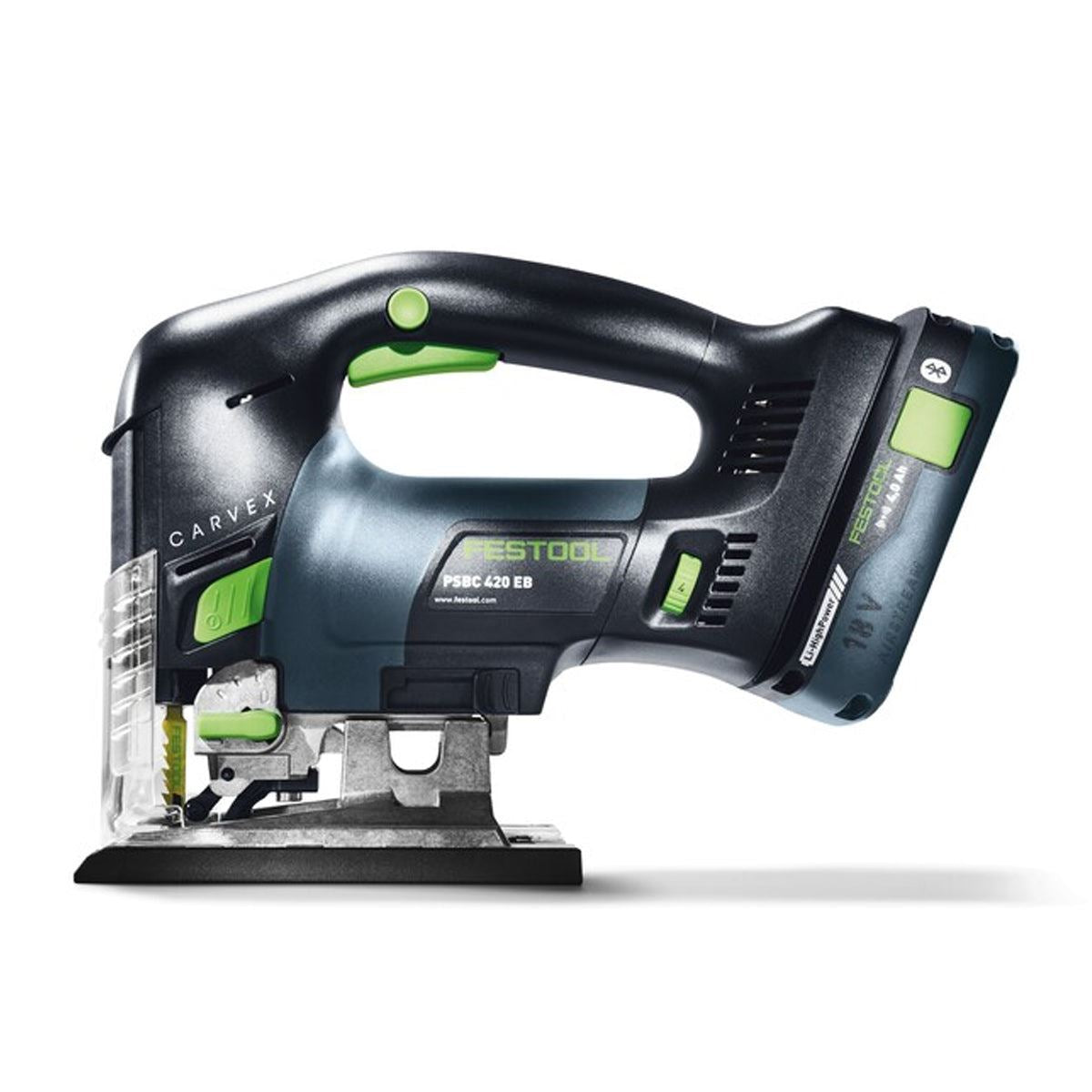 Festool PSBC 420 EB-Basic GB 18V Brushless Pendulum Jigsaw with 1 x 5.0Ah Battery Charger & Case