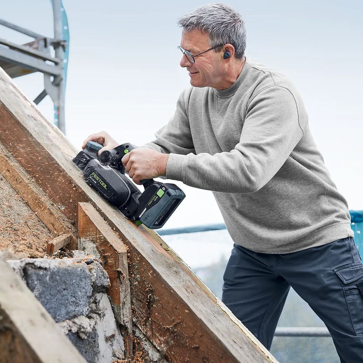 Festool HLC 82 EB-Basic-Set 18V Brushless Planer Body with Accessories Set & Systainer - 578600