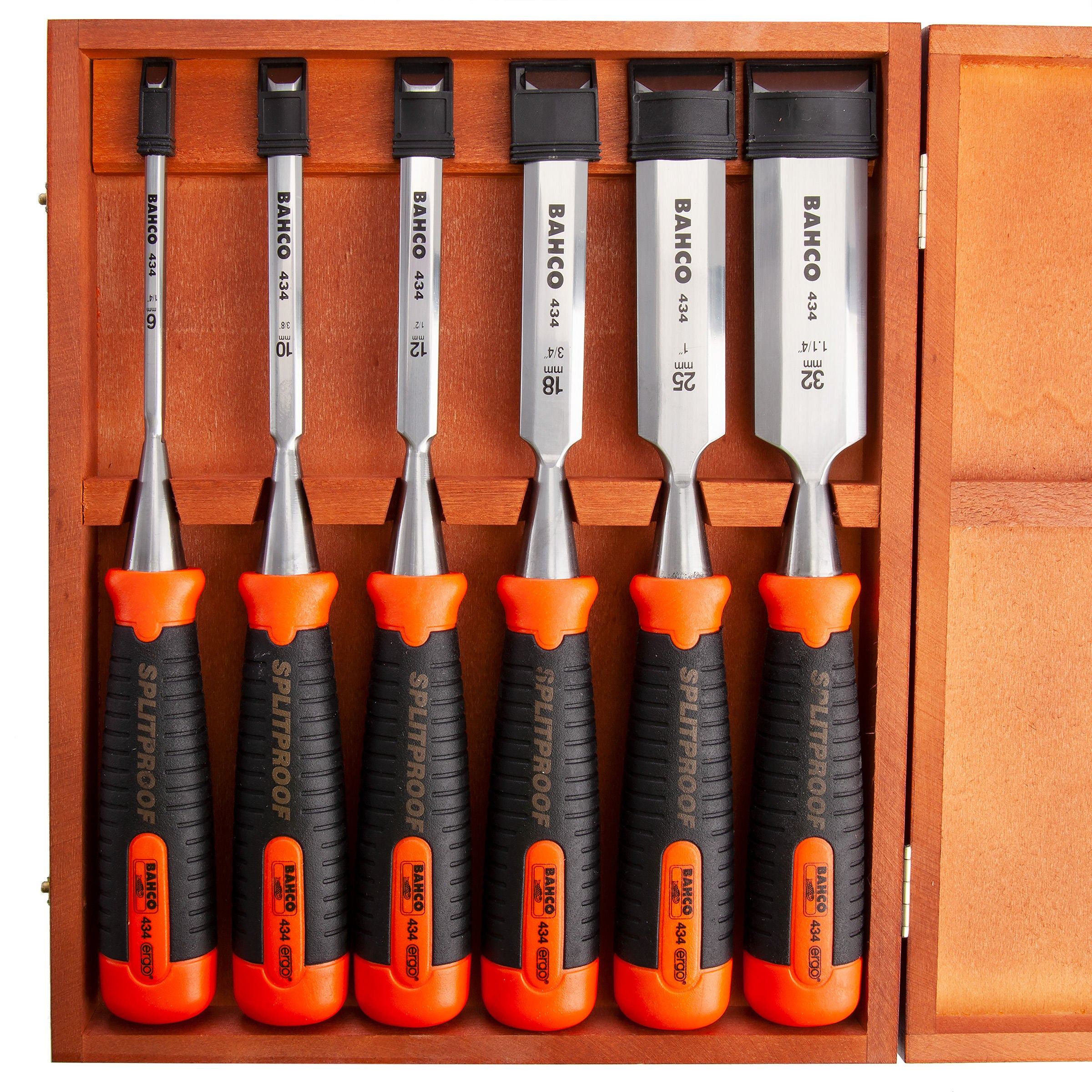 Bahco Bevel Edge Chisel Set 6 Piece BAH434S6