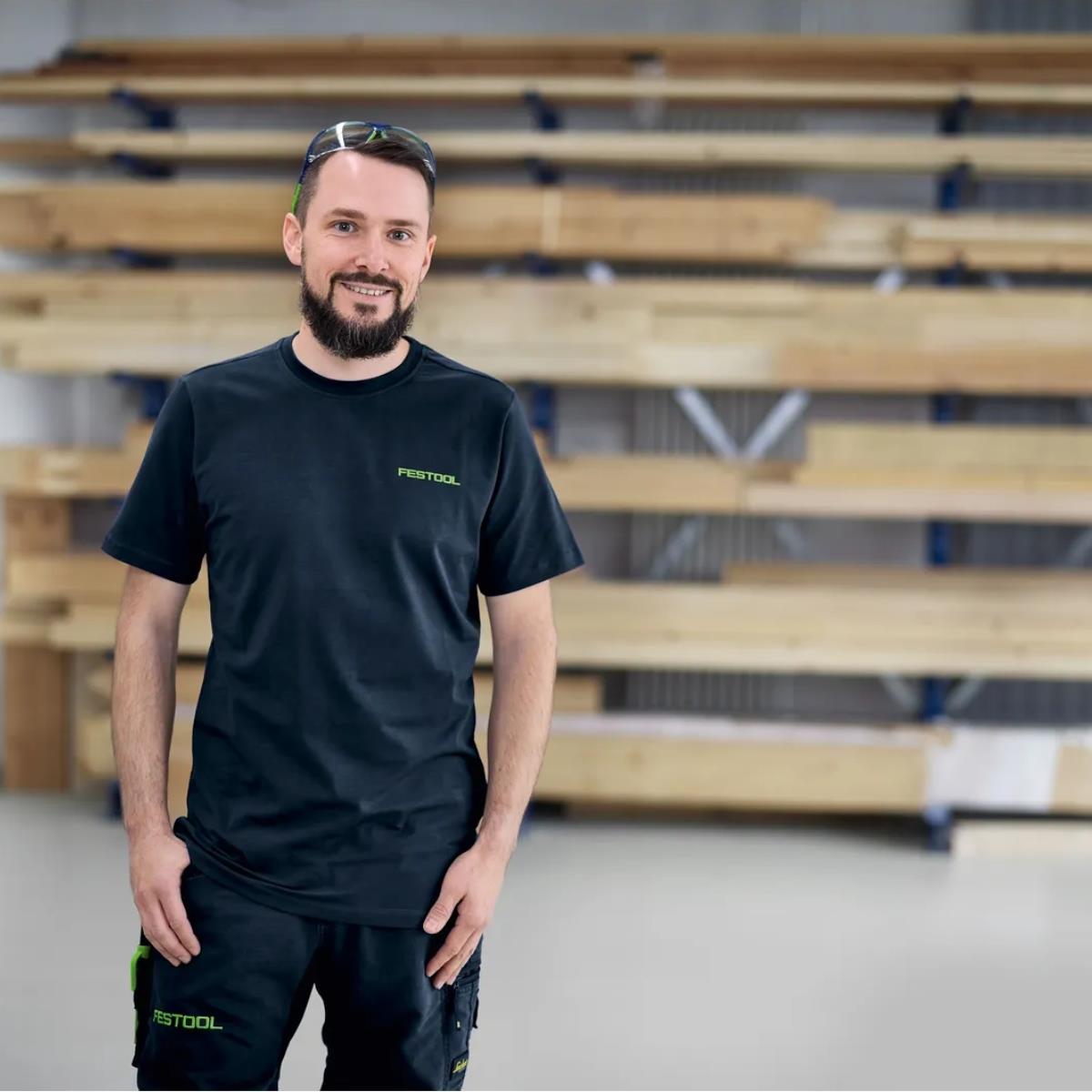 Festool SH-FT2 Unisex Crew Neck T-Shirt Navy Medium ( M ) - 577759