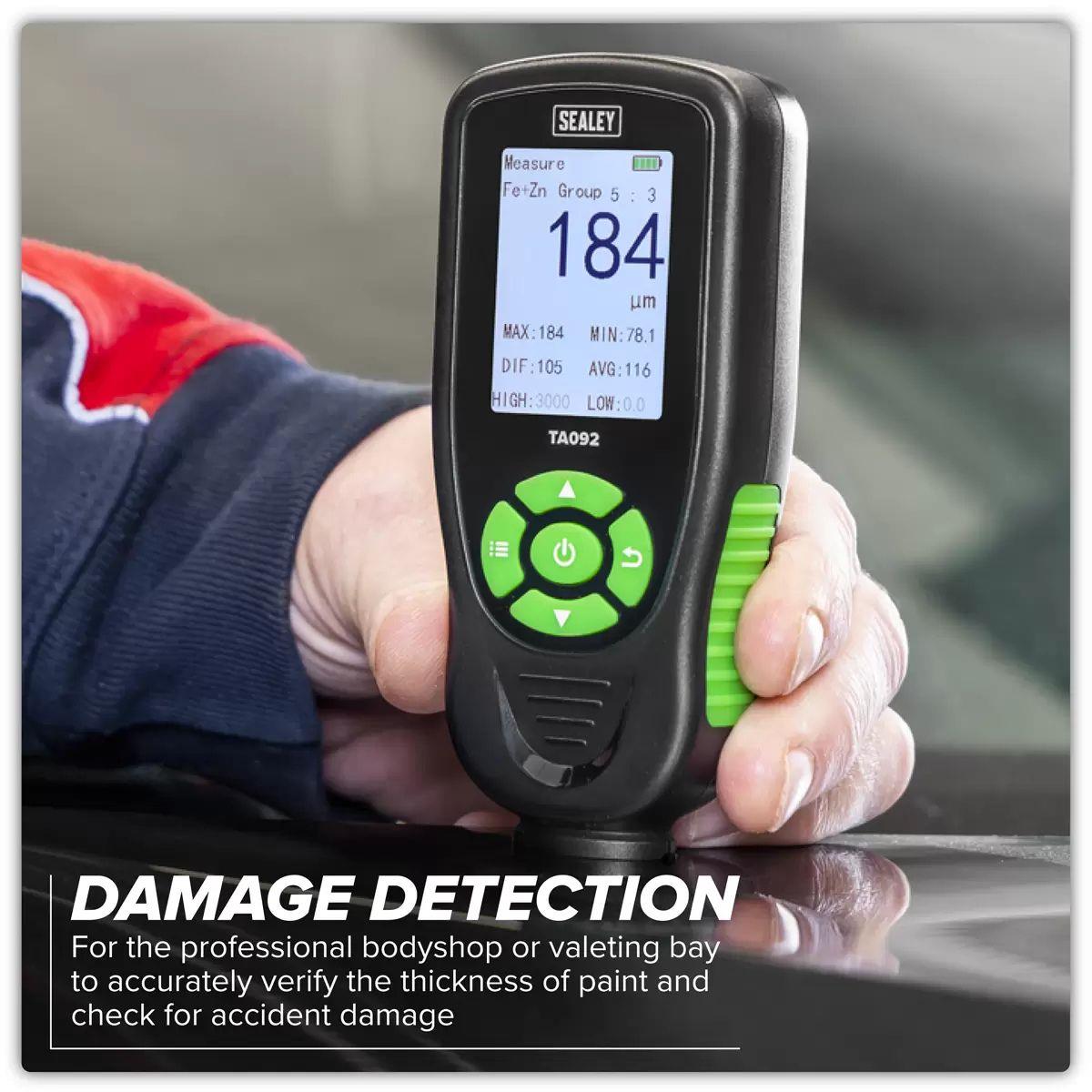 Sealey TA092 Rechargeable Paint Thickness Gauge