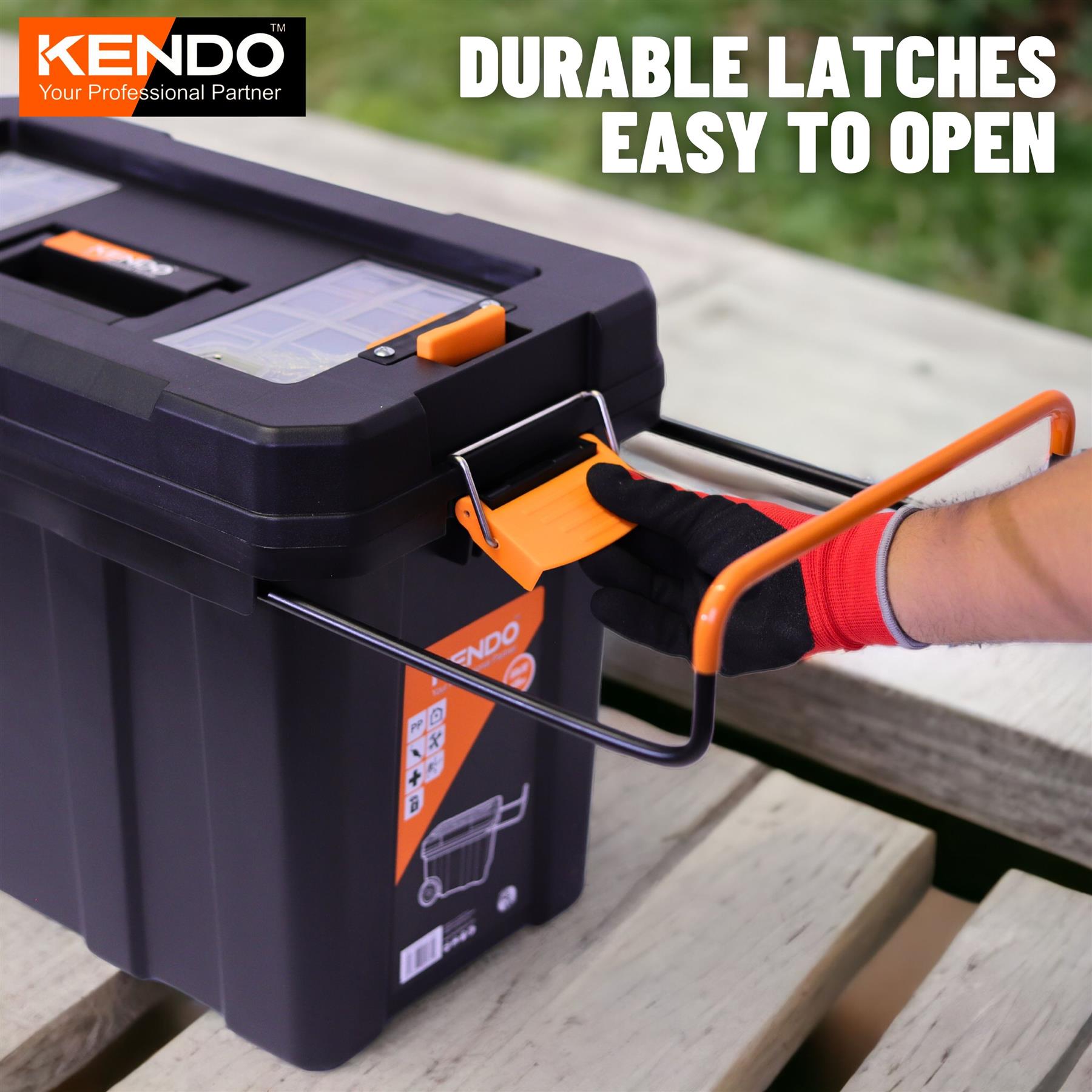 Kendo Mobile Tool Box with 2 Organizers