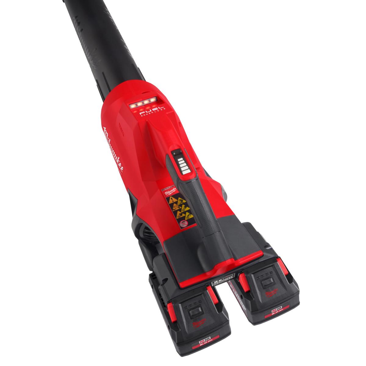 Milwaukee M18F2BL-802 FUEL 18V Brushless Dual Battery Blower with 2 x 8.0Ah Forge Batteries & Charger 4933499230