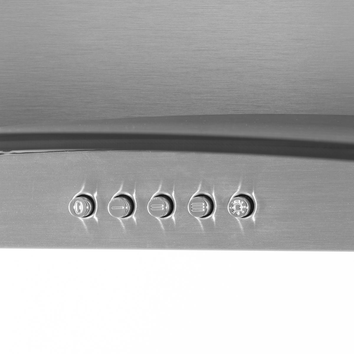 Sealey DH128 Baridi Curved Glass Cooker Hood with Carbon Filters & LED Lights 60cm Stainless Steel