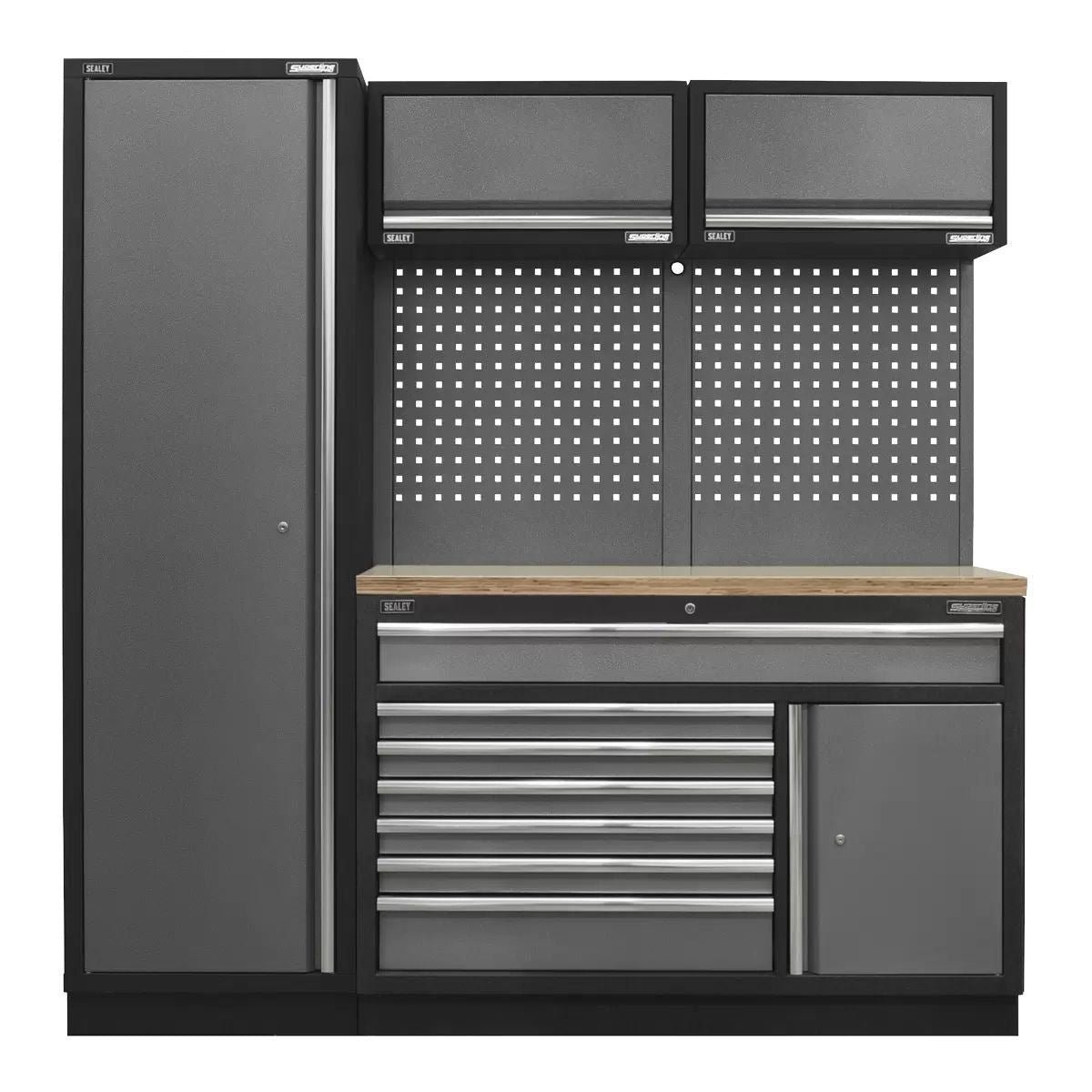 Sealey APMSSTACK09W Superline Pro 1.96m Storage System Pressed Wood Worktop