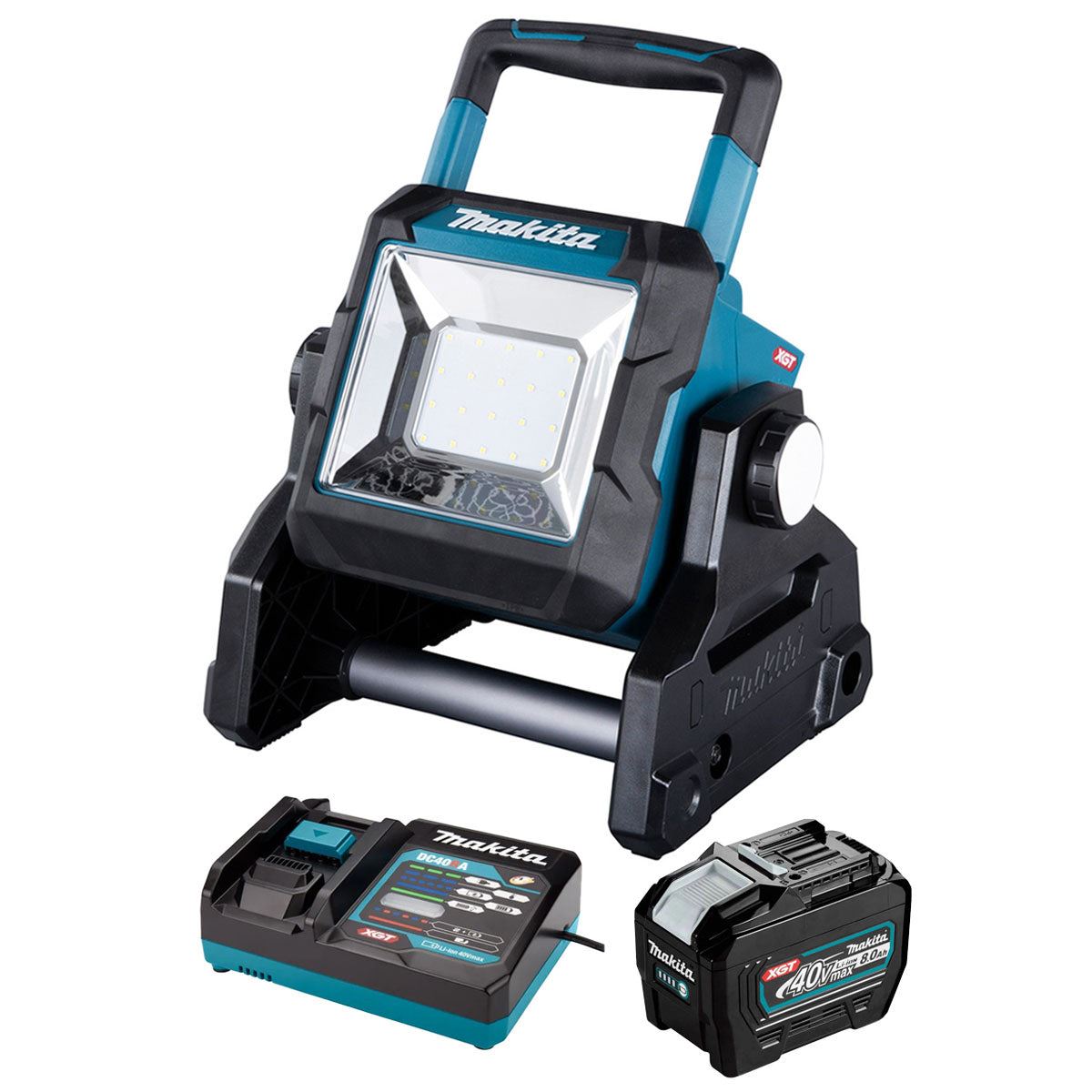 Makita ML003G 18V / 40Vmax LXT / XGT Cordless LED Work Light with 1 x 8.0Ah Battery & Charger