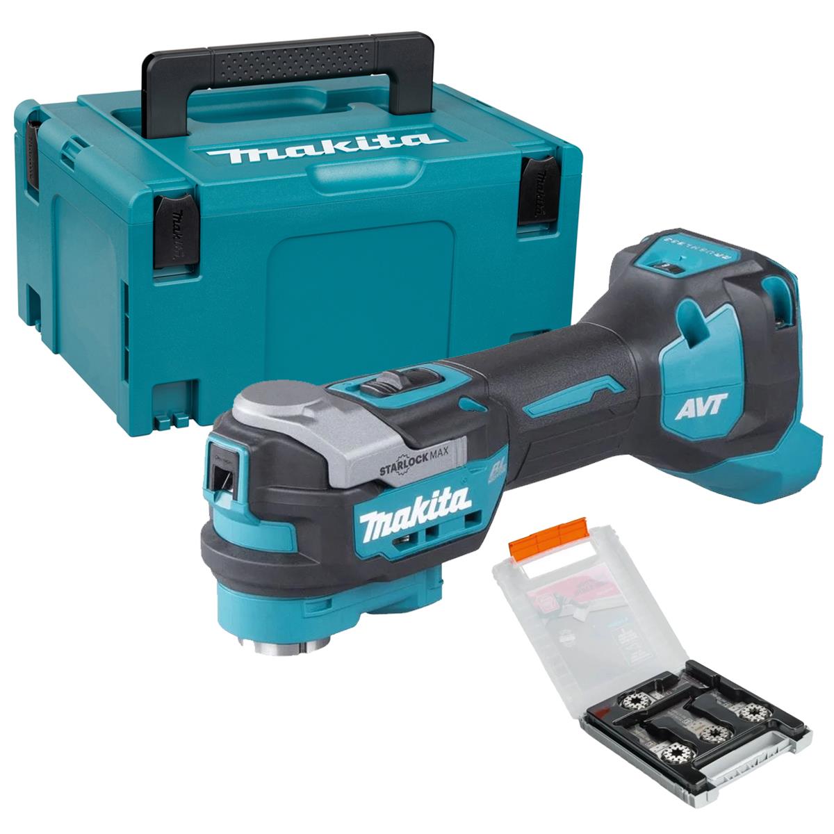 Makita TM001GZ02 40V Brushless Starlock Max Multi Tool With 6 Piece Accessory Set