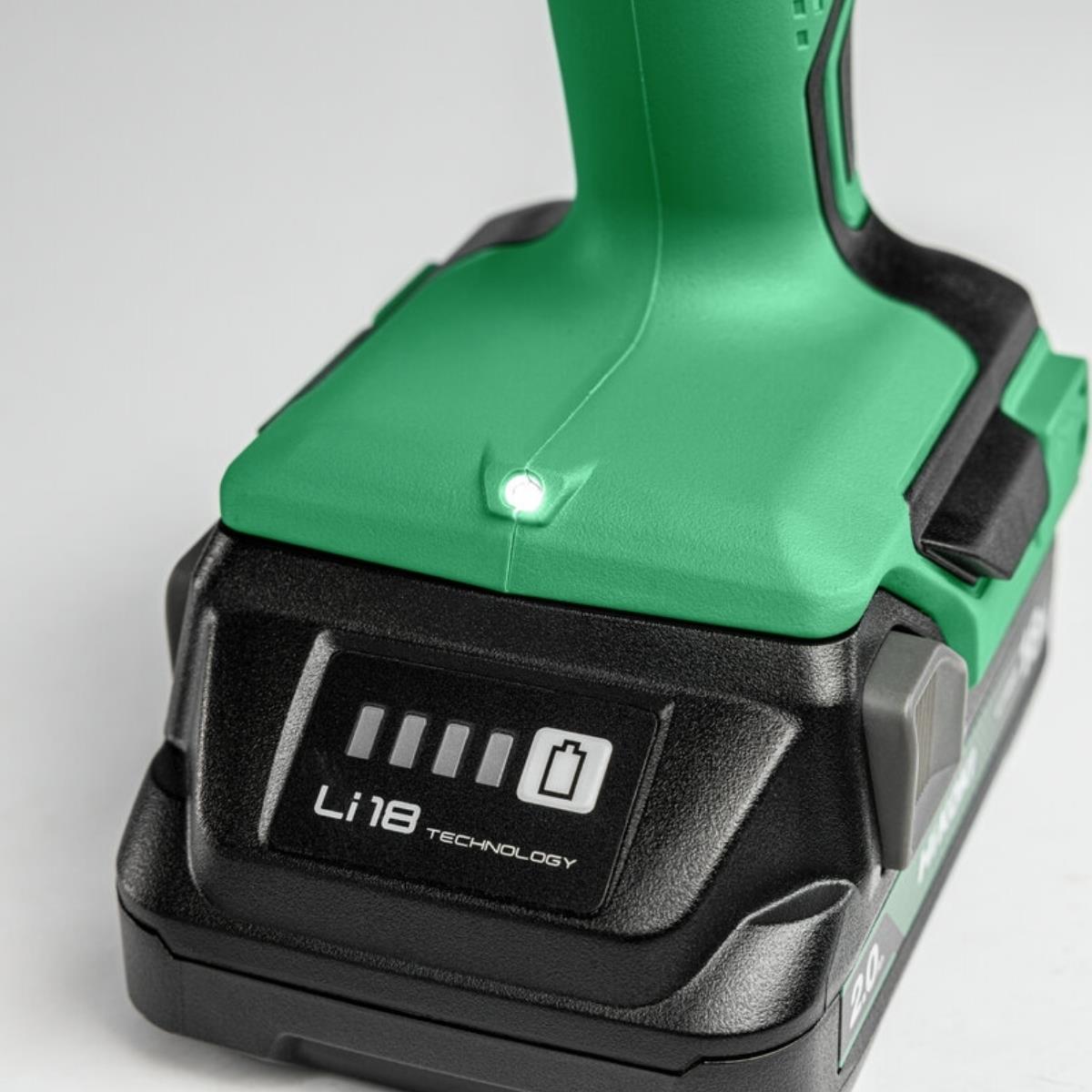 HiKOKI DS18DDQJRZ 18V Brushless Drill Driver with 2 x 2.0Ah Batteries, Charger, 4 x Tool Attachments & Case