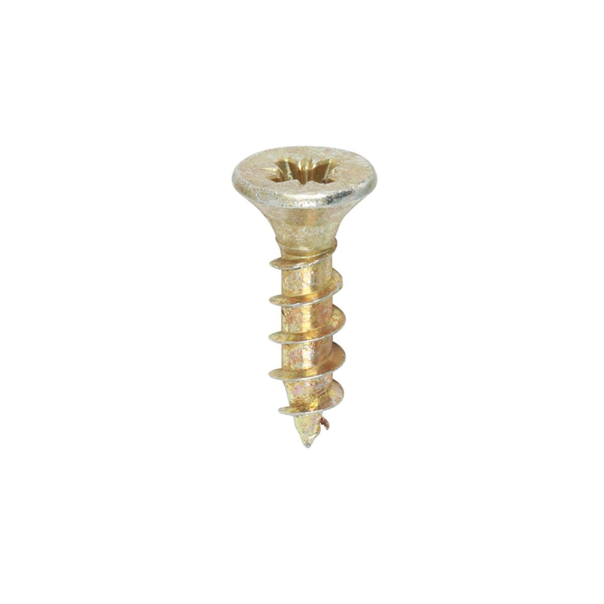 Timco 30012SOLOC Solo Chipboard & Woodscrews PZ Double Countersunk Yellow 3.0 x 12mm Pack of 200