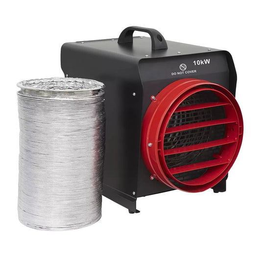 Sealey DEH10001 Industrial Fan Heater with Ducting 415V/10KW