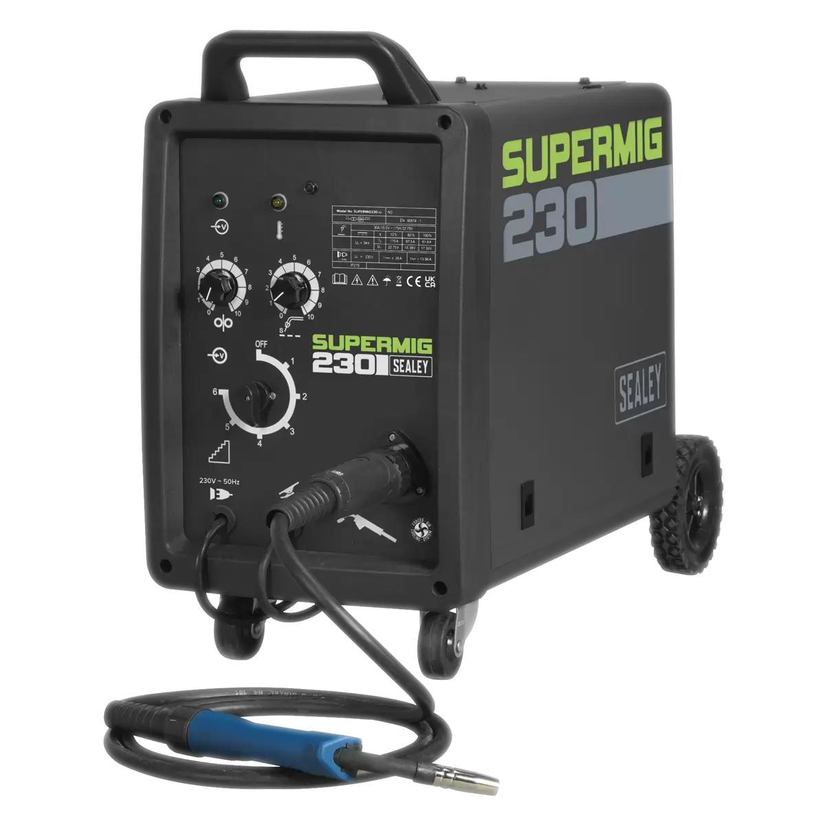 Sealey SUPERMIG230 Professional MIG Welder 230A with Binzel Euro Torch 230V