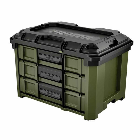 BUNKER B600-3DTB Load-Up 570mm Stacking Tool Box 3 Drawer Heavy Duty Storage 29441