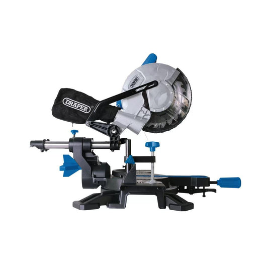 Draper SMS210B Sliding Compound Mitre Saw with Laser Cutting Guide 210mm 230V/1500W 83677