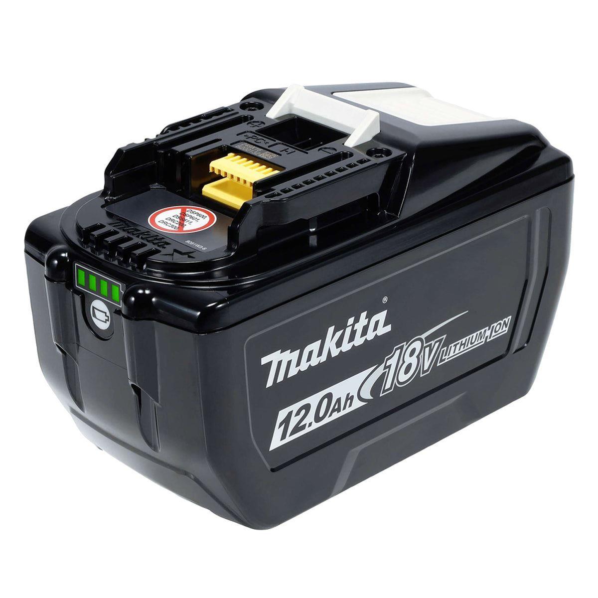 Makita DC18SF 14.4V - 18V Multi Four Port Battery Charger 240V with 4 x 12.0Ah Battery