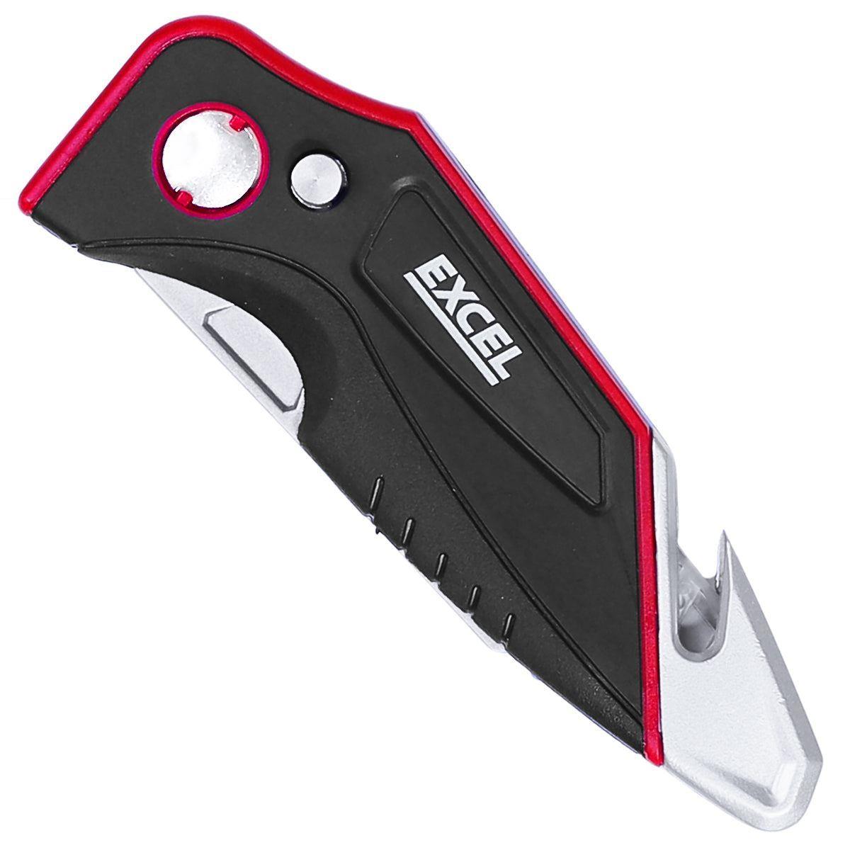 Excel Folding Utility Knife with Auto Reload Utility Knife, Trimming Knife & 15 Blades
