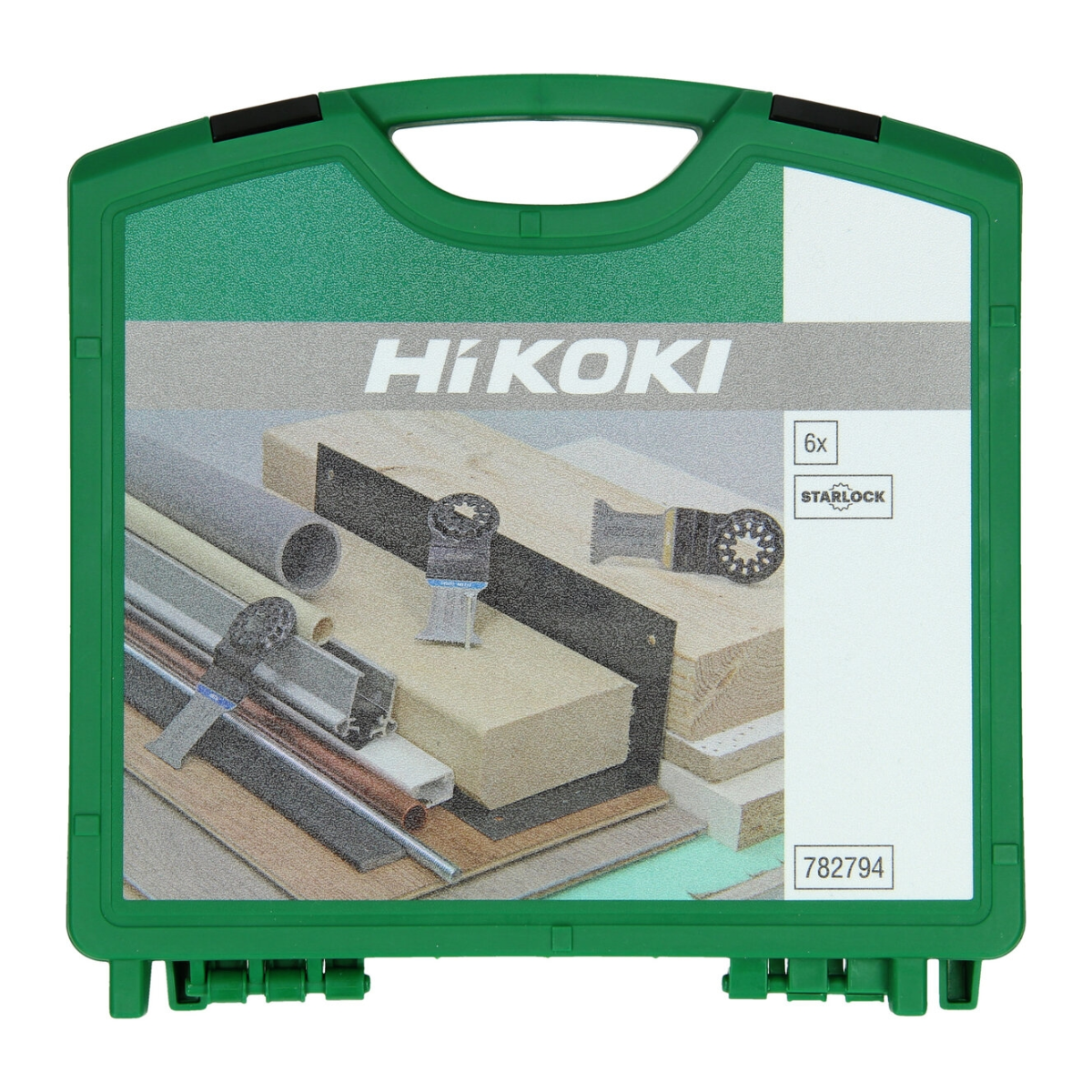 HiKOKI 782794 Starlock Multi Tool Saw Blade 6 Pieces Set In Carry Case