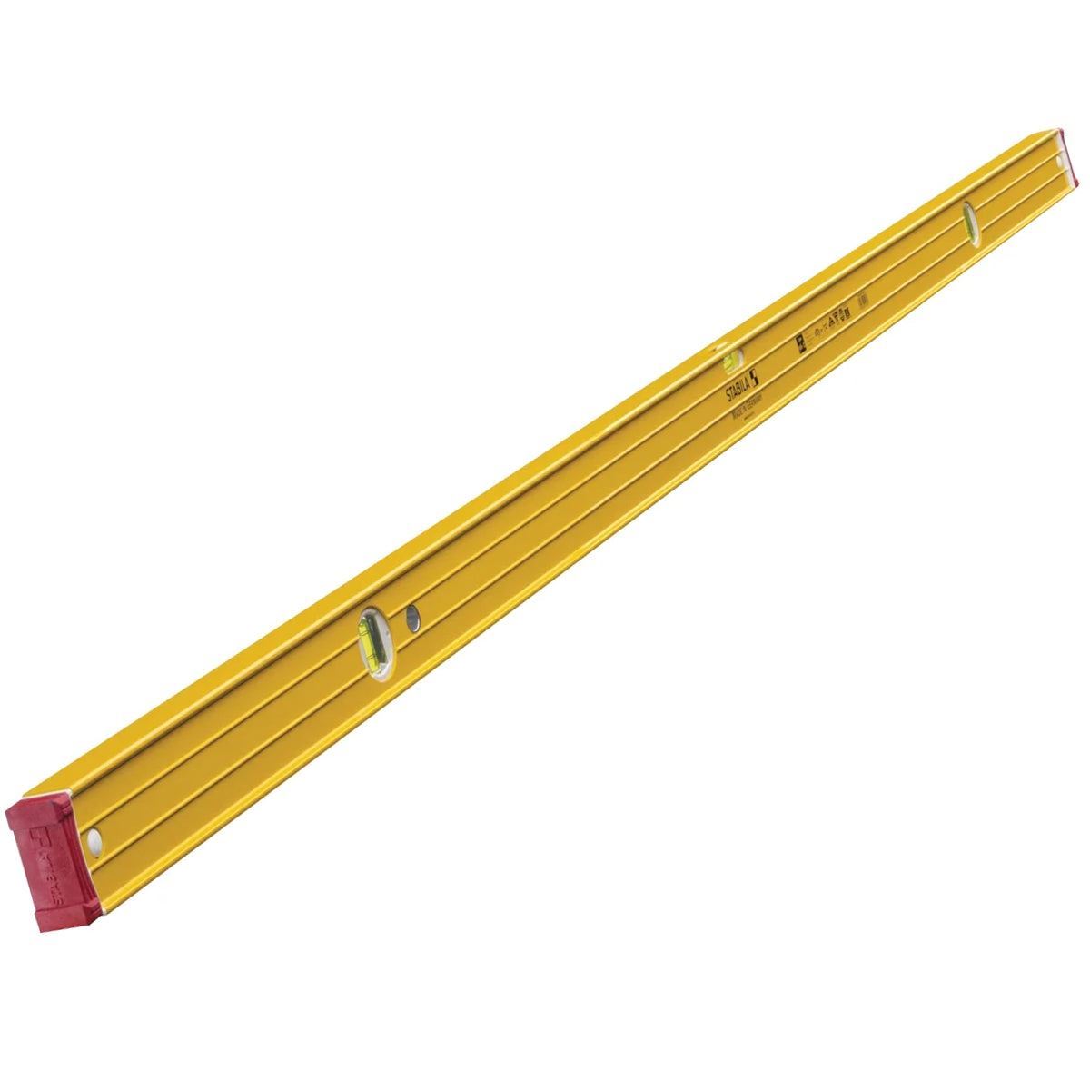 Stabila STB962180 96-2 183cm / 72inch Spirit Level 3 Vial - 15230 With 25cm Magnetic Rare Earth Torpedo Level