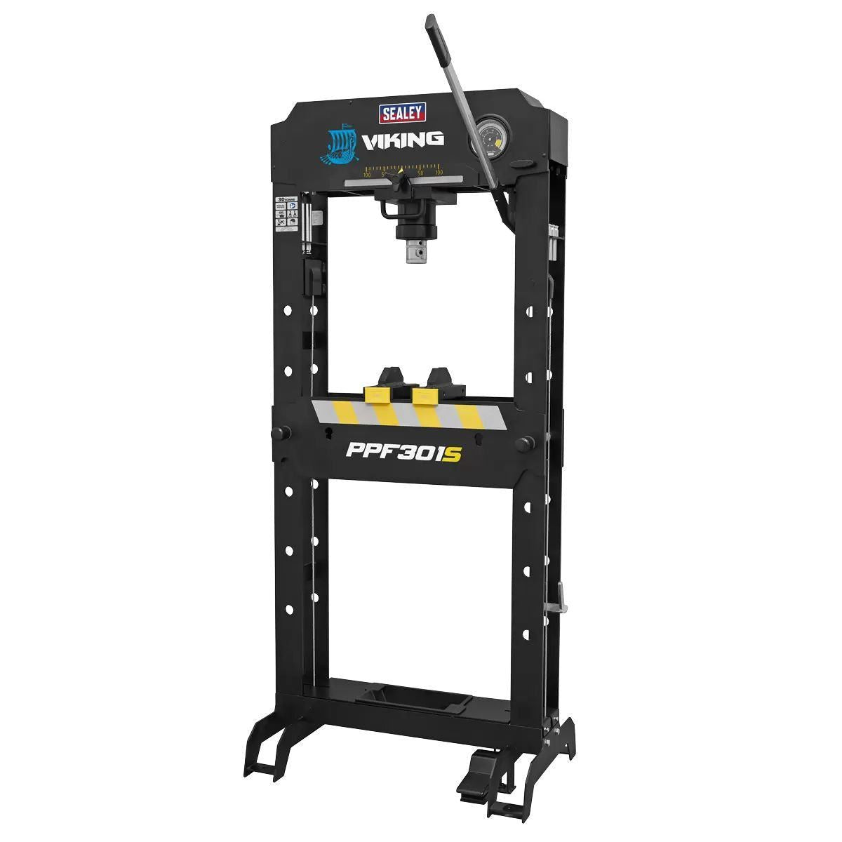 Sealey PPF301S Viking Air/Hydraulic Press 30 Tonne Floor Type with Sliding Ram and Foot Pedal