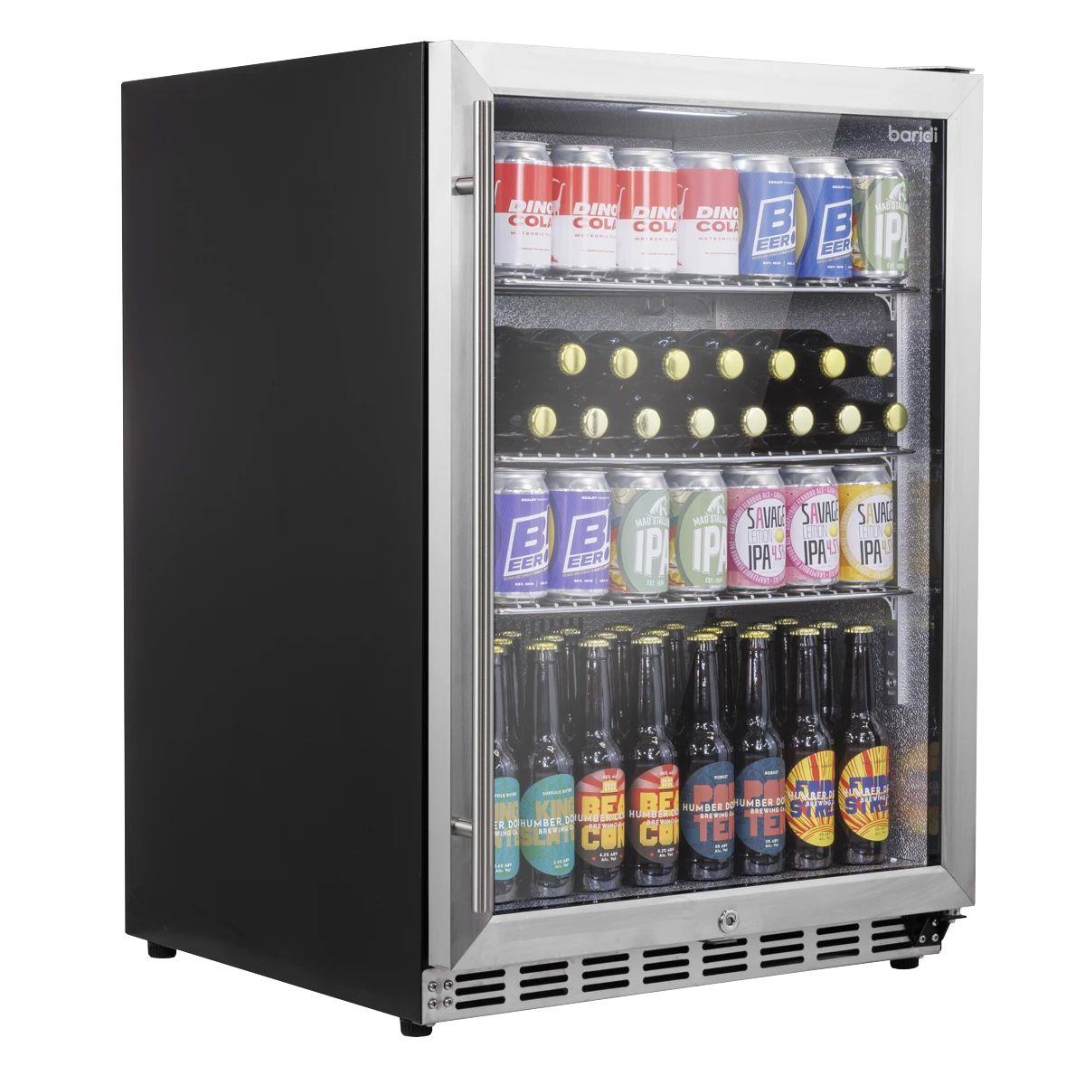 Sealey DH439 Baridi Outdoor Drinks/Beverage/Bar Fridge with Triple Glazed Door & Security Lock 150L