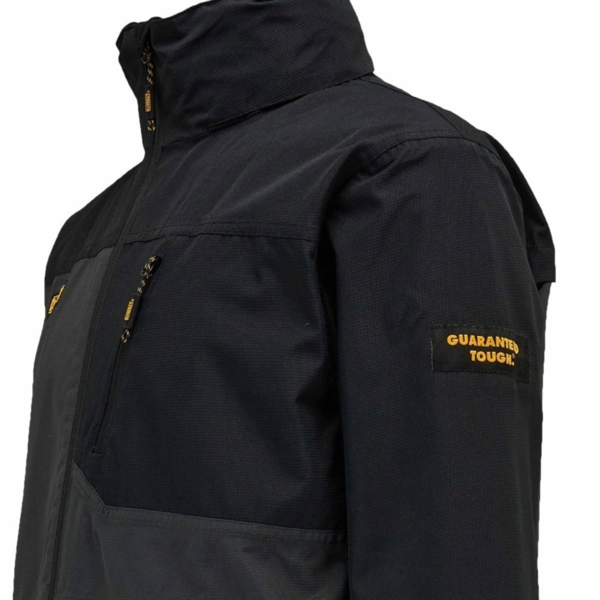 Dewalt Southampton Waterproof & Breathable Jacket Black/Grey - Size L