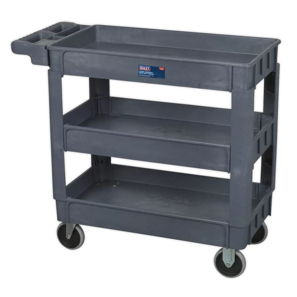 Sealey CX203 Heavy-Duty Trolley 3-Level Composite