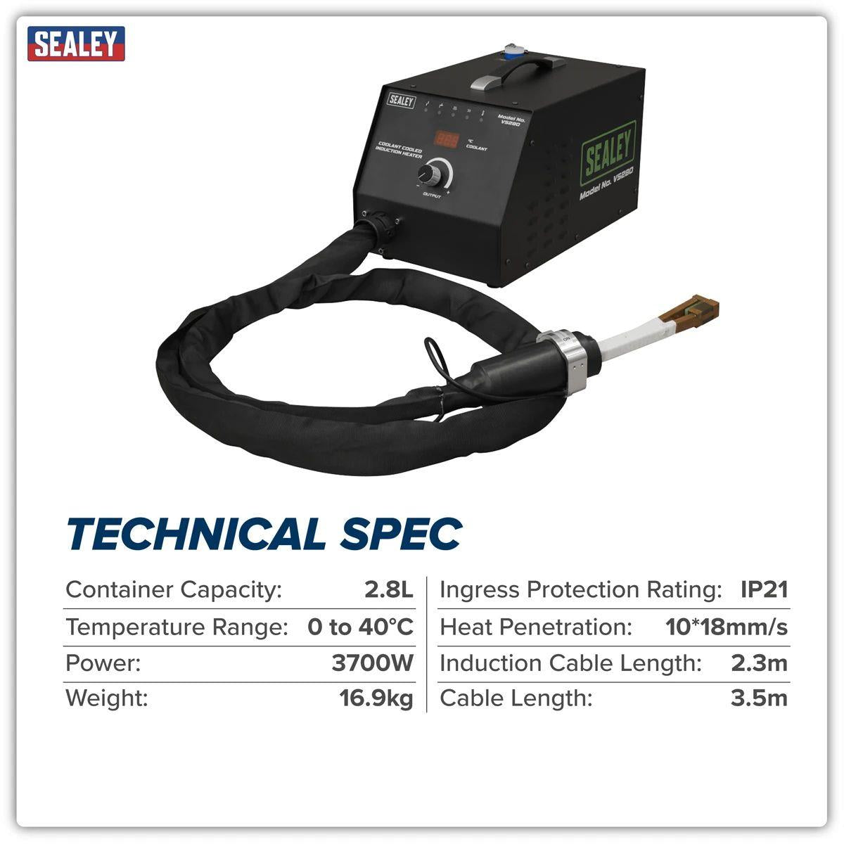 Sealey VS280 Coolant Cooled Induction Heater 3700W/230V