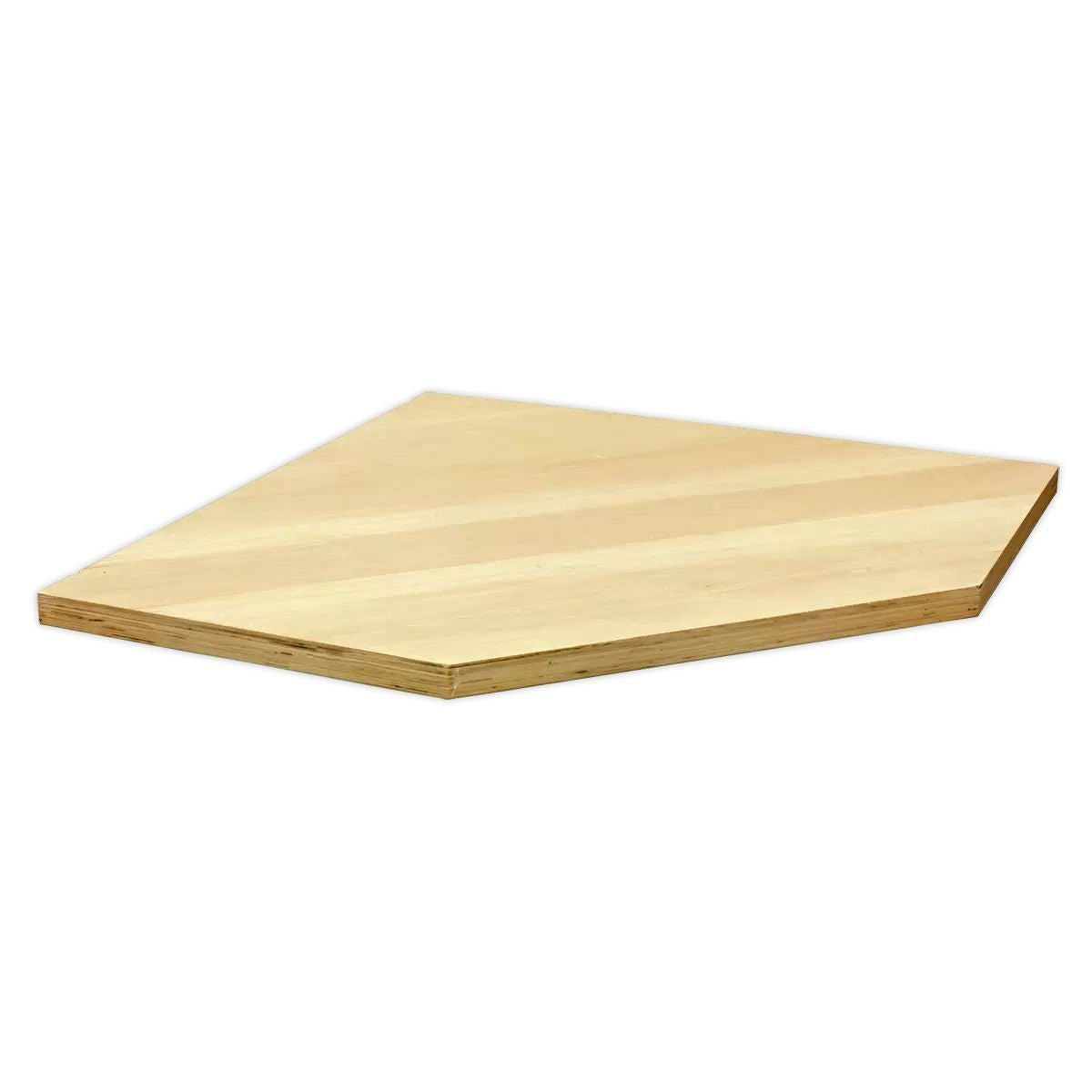 Sealey APMSSTACK08W Corner 1.6 Modular Storage System Wood Worktop