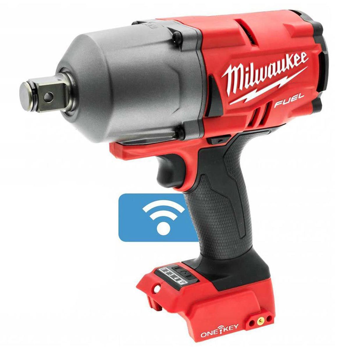 Milwaukee M18ONEPP2Q-502B 18V Fuel ONE-KEY Brushless Impact Wrench & Grease Gun with 2 x 5.0Ah Batteries Charger & Bag 4933480467