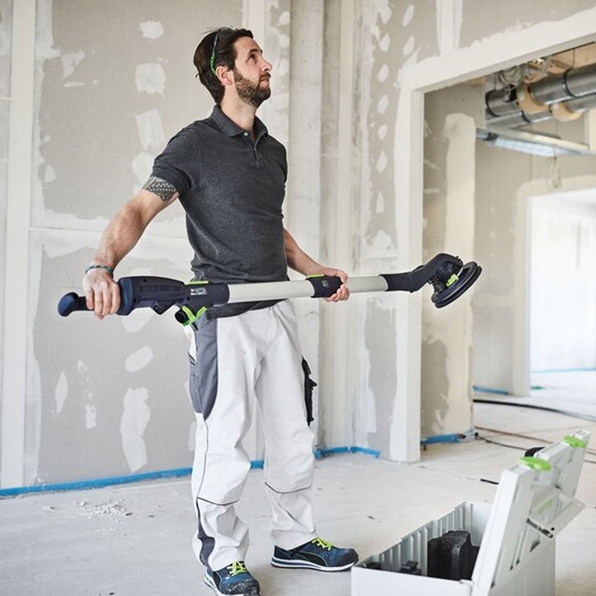 Festool LHS 2 225 EQI-Plus 225mm PLANEX Long Reach Sander 230V GB In Systainer - 576637