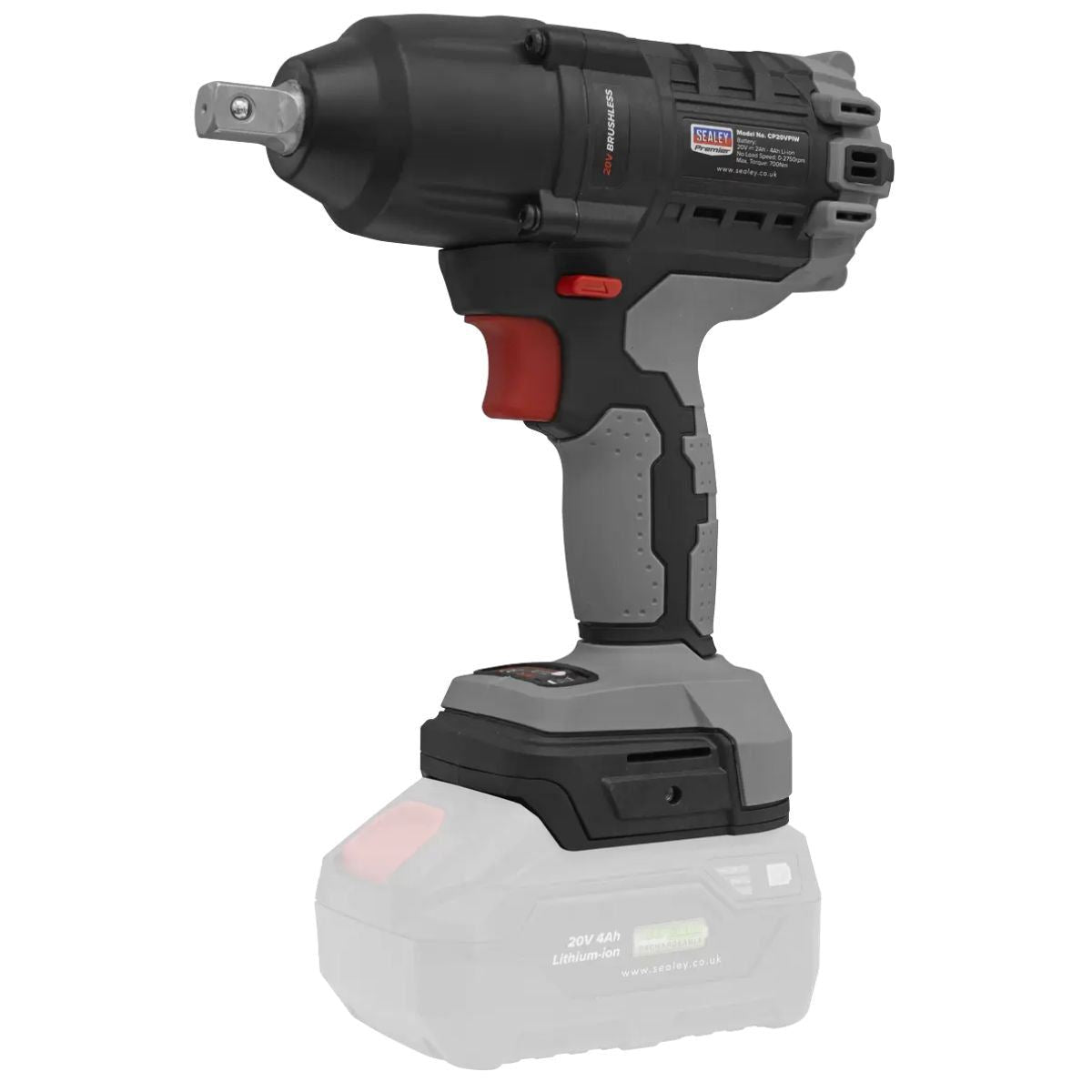 Sealey CP20VPIW 20V Brushless Impact Wrench 1/2