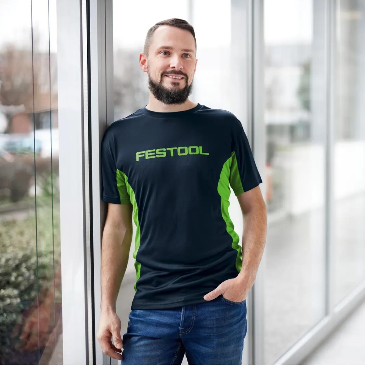 Festool FUN-FT1 Men's Training T-Shirt Blue/Green Large Size ( L ) - 204004