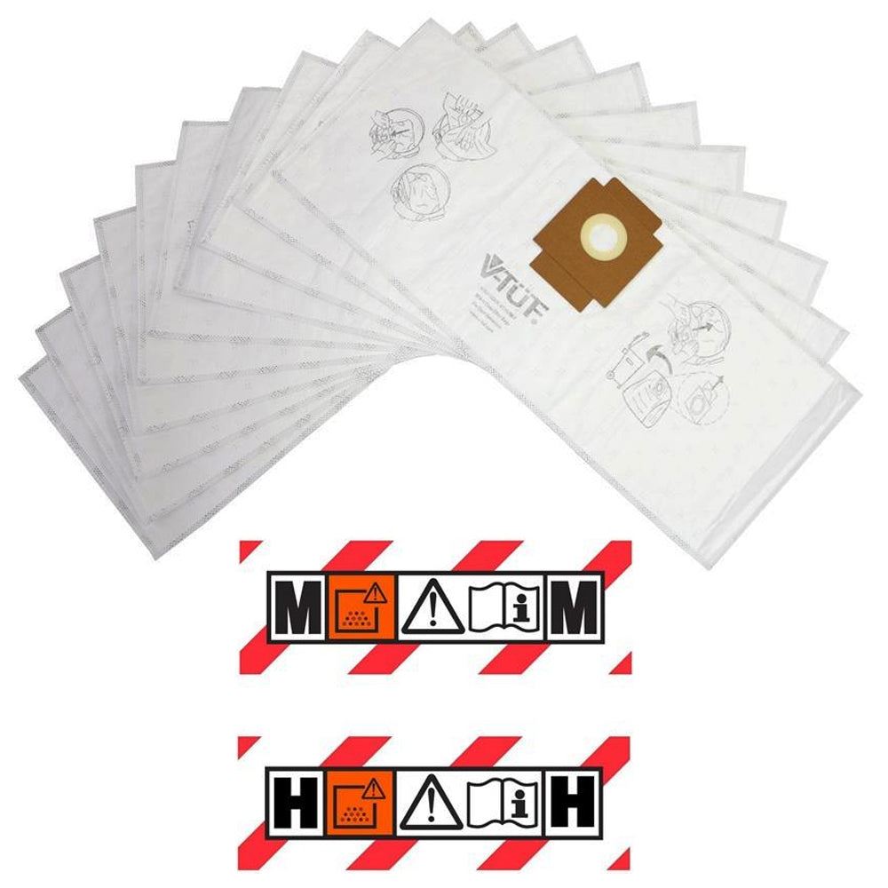V-TUF VTVS7007 Dust Bag M & H Class 10 Piece Pack