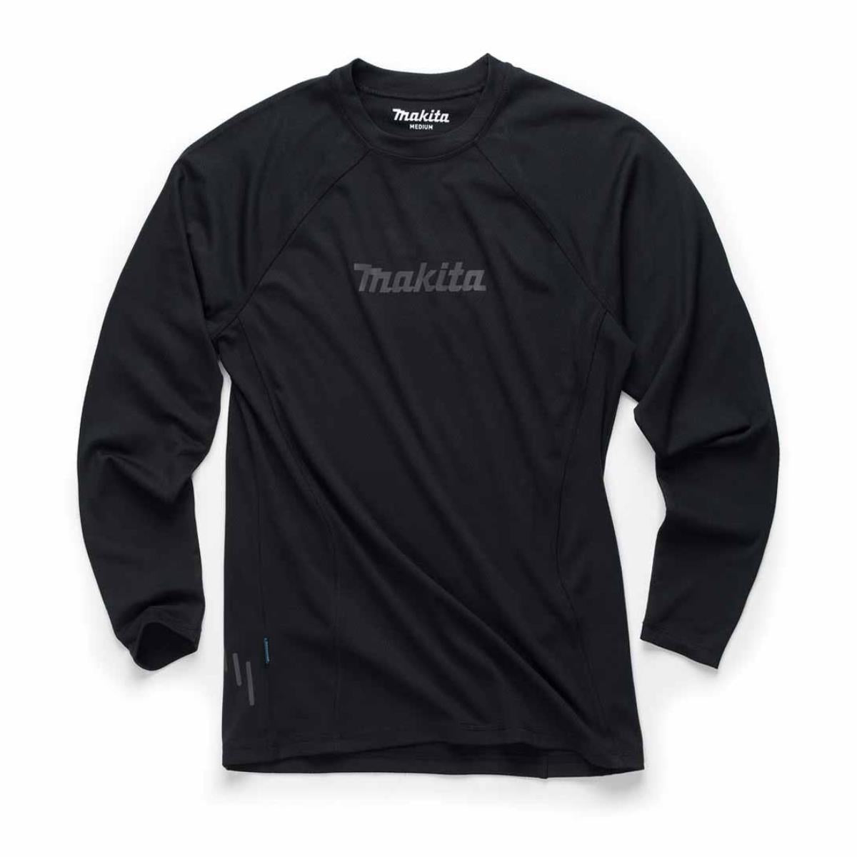 Makita MK501M Tech Baselayer Top Slim Fit Black - Size M