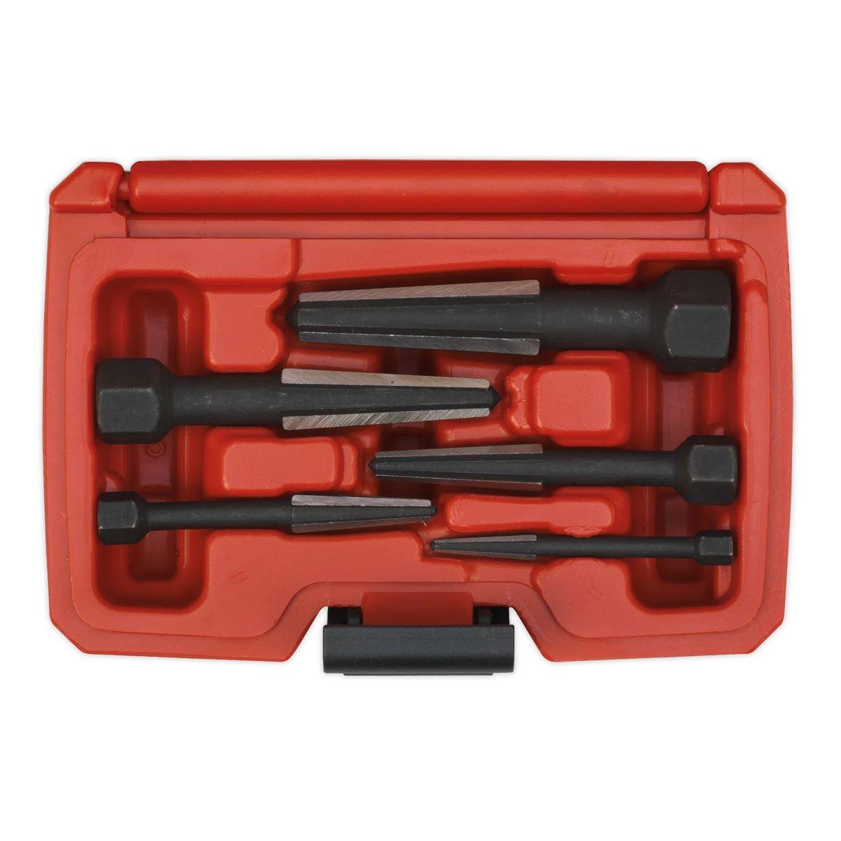 Sealey AK752 Double Edge Screw Extractor Set 5pc