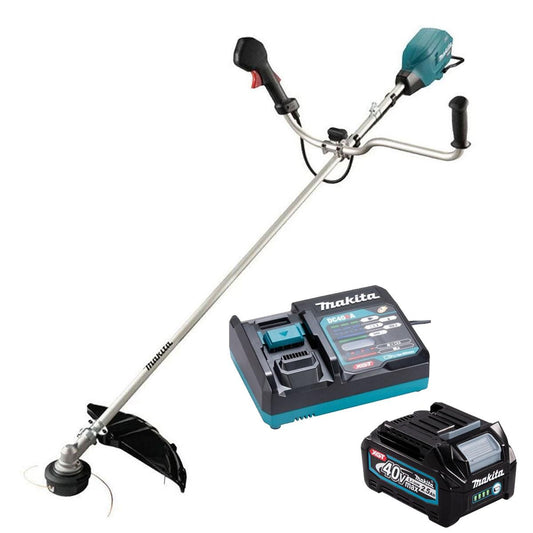Makita UR006GZ04 40V XGT Brushless Brush Cutter with 1 x 2.5Ah Battery & Charger