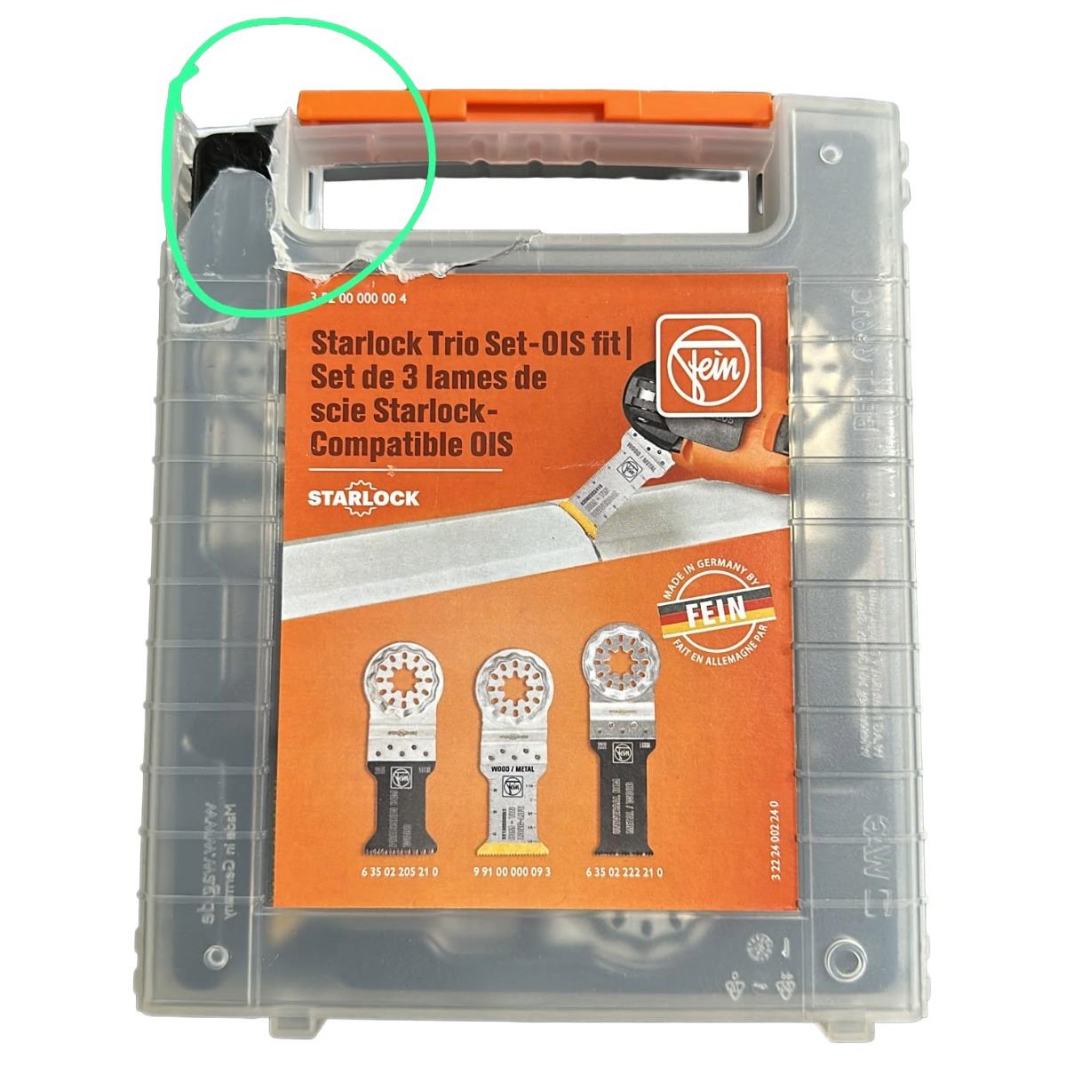 Fein 3 Piece Starlock Trio Set OIS Fit Saw Blade - 35200000004 Item Condition Damaged Box