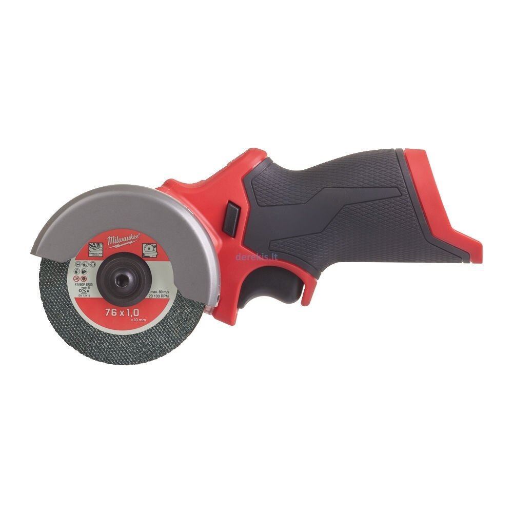 Milwaukee M12FCOT-0 12V Fuel Brushless 76mm Multi-Material Cut-off Saw with 1 x 2.0Ah Battery & Charger